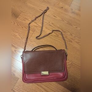 Beracamy Paris Deep Red Leather Shoulder Bag